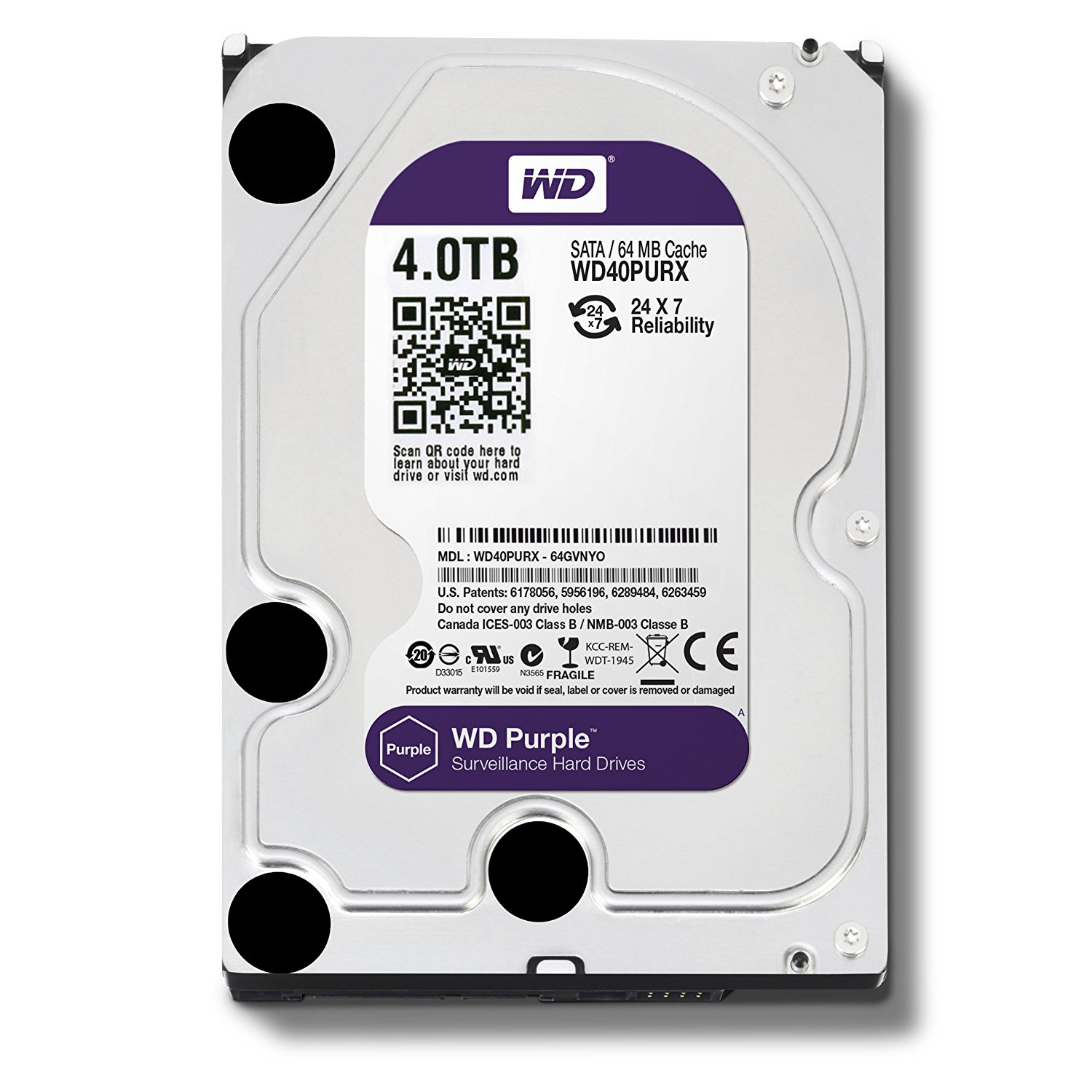 هارد دیسک WESTERN DIGITAL PURPLE 4TB