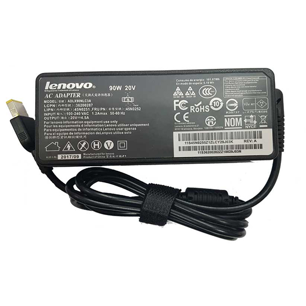 شارژر لپ تاپ 20 ولت 4.5 آمپر Lenovo سوکت USB