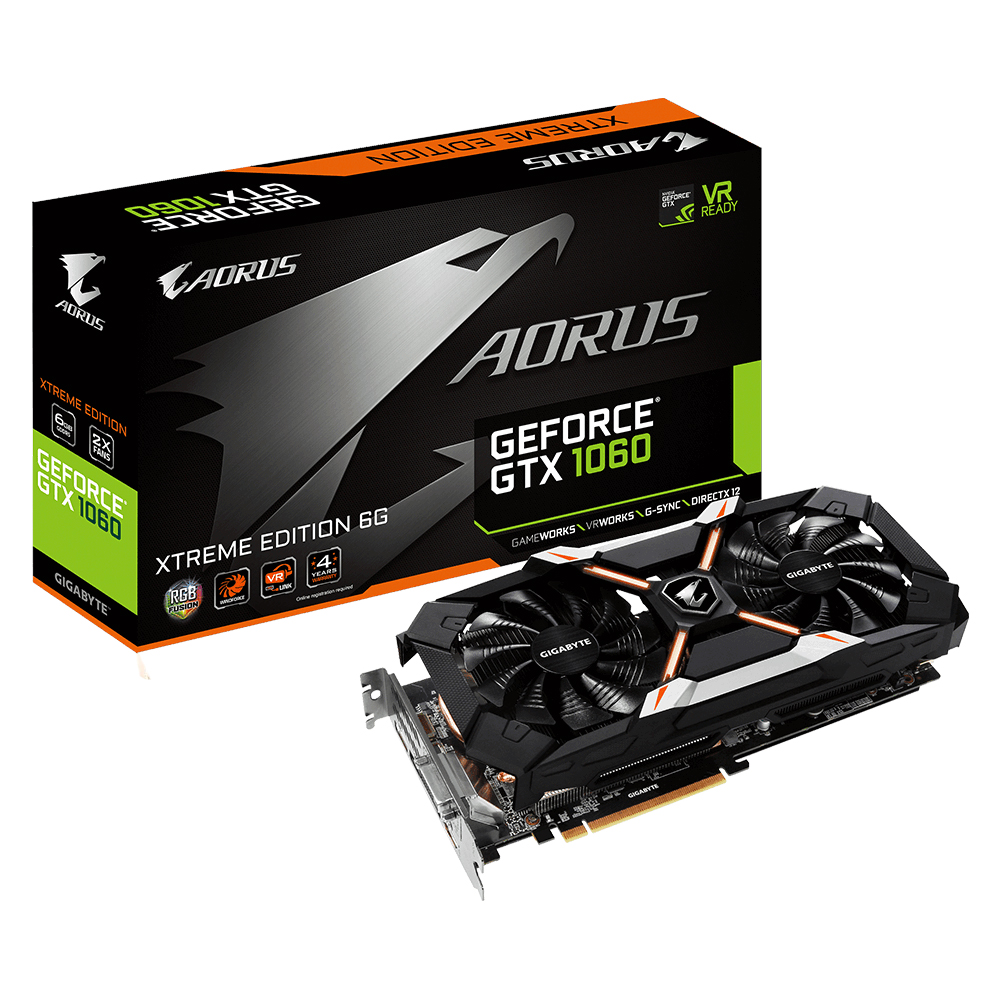 کارت گرافیک GIGABYTE GTX1060 Aorus X 6GB